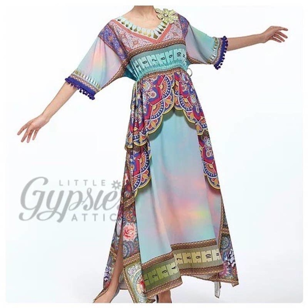Pastel Rainbows and Prisms Kaftan - Picture 4 of 16